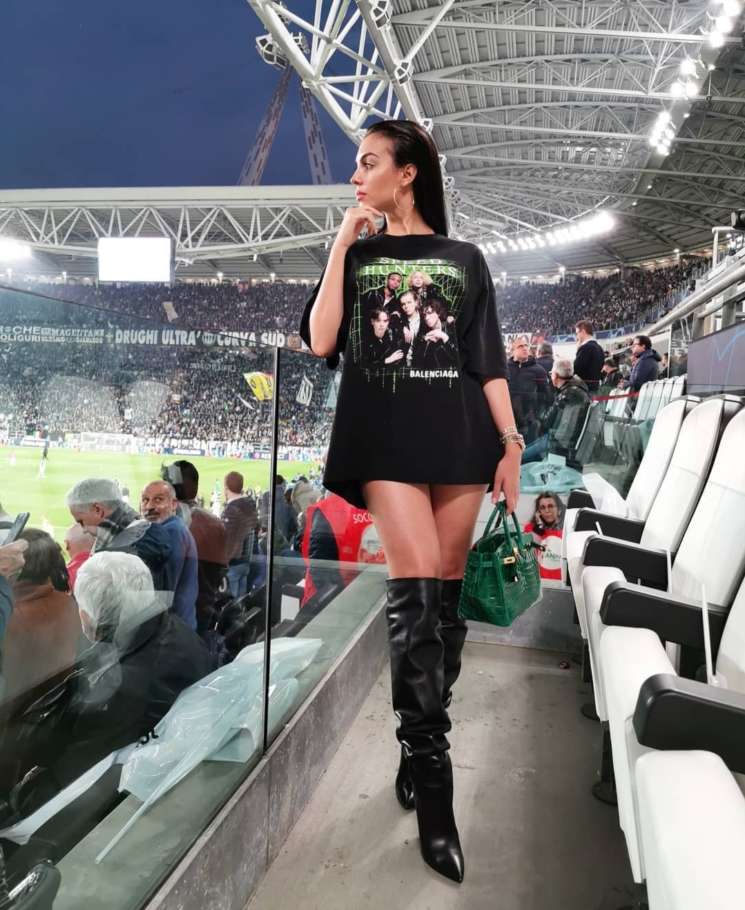 Cristiano Ronaldo's girlfriend, Georgina Rodriguez is often seen in stadiums supporting him